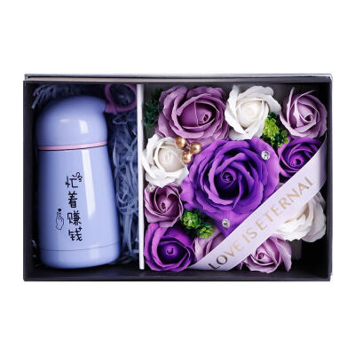 

Eternal Rose Soap Flower Simulation Roses Bouquet Gift Box Valentines Gifts