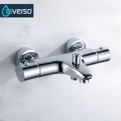 

EVERSO Thermostatic Shower Faucets Bathroom Thermostatic Mixer Hot And Cold Bathroom Mixer Mixing Valve Bathtub Faucet