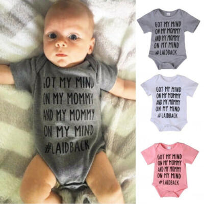 

US Newborn Baby Girl Boy Cotton Short Sleeve Romper Jumpsuit Outfits Clothes Set