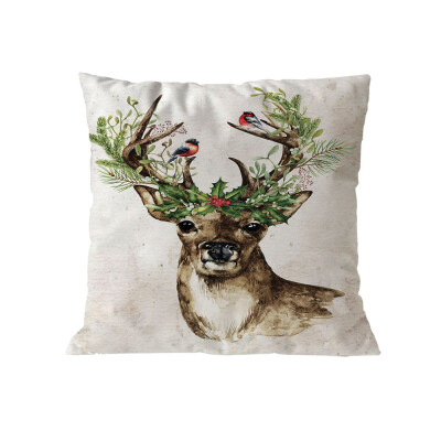 

Tailored Merry Christmas Pillow Cases Soft Sofa Cushion Cover Home Decor Pillow Core