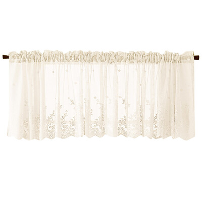 

Gobestart Waffle Woven Textured Valance for Bathroom Water Repellent Window Covering