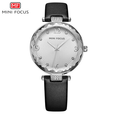 

MINI FOCUS Fox Diamond Female Watch Quartz Watch Elegant Belt Steel Belt Table Spiral Surface