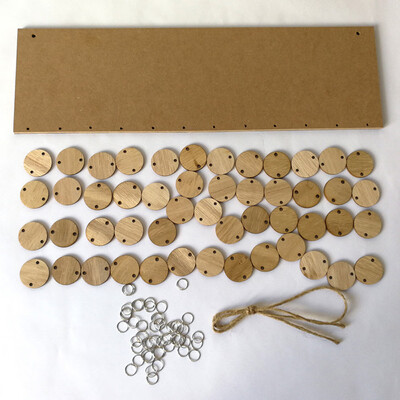 

Gobestart Wood Birthday Reminder Board Birch Ply Plaque Sign Family &Friends DIY Calendar