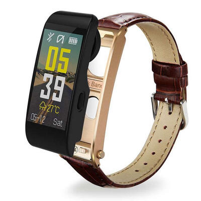 

Y6 Fitness Tracker Bluetooth 41 Wireless Earphone 2-in-1 Smart Bracelet Activity Tracker With Color Touch Screen