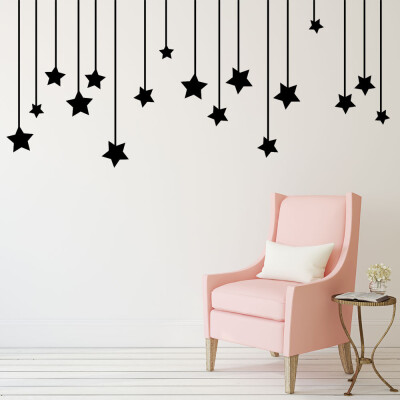 

Gobestart Pendant Stars Decal Living Room Bedroom Vinyl Carving Wall Decal Sticker