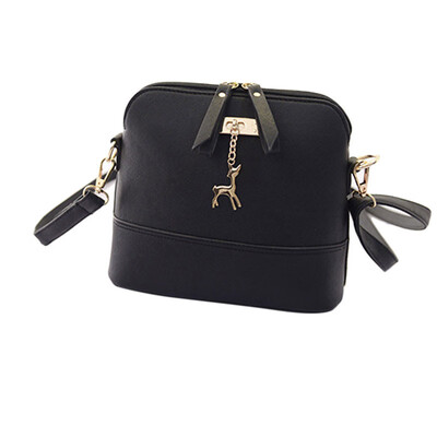 

Gobestart New Women Messenger Bags Vintage Small Shell Leather Handbag Casual Bag