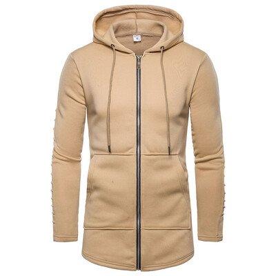 

Mens Casual Tops Slim Fit Hoodie Zip-Up Long Sleeve Active Jersey Hooded Jackets