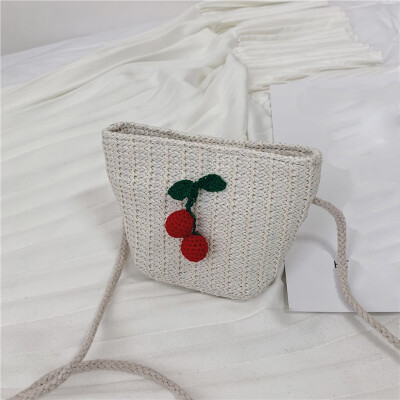 

Tailored Children Small Bag Fashion Girl Messenger Bag Mini Straw Change Accessory Bag