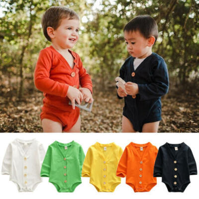 

US Newborn Infant Toddler Baby Boy Girl Romper Bodysuit Jumpsuit Clothes Outfits