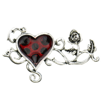 

Newest Europe&US Alloy Rose Vine Red Heart Ring Adjustable Halloween Vintage Gothic Style
