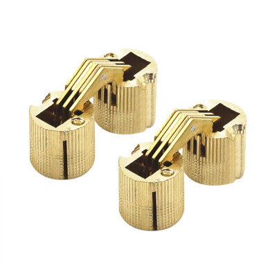 

Gobestart Cylindrical Barrel Invisible Furniture Hinge Concealed Hinge DIY Wooden