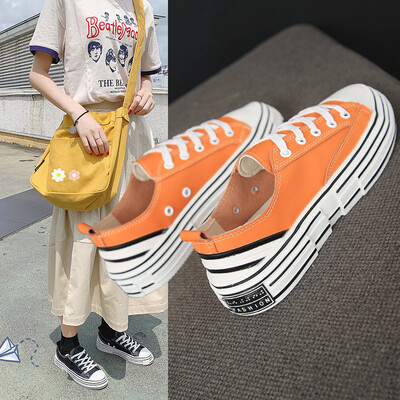 

New autumn shoes net red autumn candy color shoes wild white shoes casual 62630821