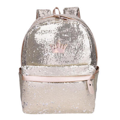 

Shining Sequins Women Backpack Teenage Girls Travel Casual Small School Bag