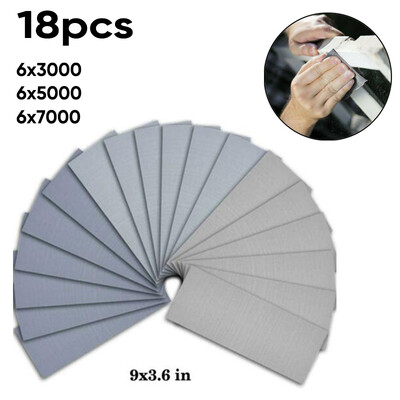

18pcs Wet Dry Polishing Sandpaper 300050007000 Grit Abrasive Sanding Sheet Set