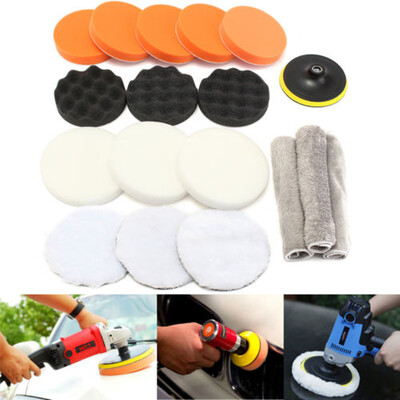 

18pcs 6 Polishing Waxing Sponge Buffer Pad M14 Thread For Car Auto Polisher
