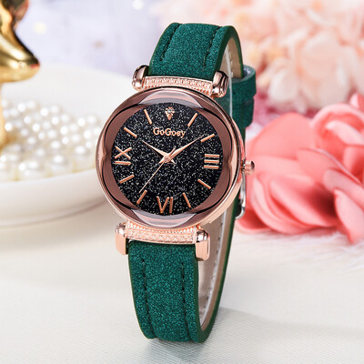 

RM Fashion Simple Roman Numeral Scale Starry Dial Dial Quartz Female Watch