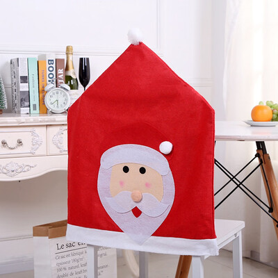 

2020 Christmas Chair Cover Back Cover Santa Dinner Table Party Decor