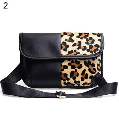 

Vintage Leopard Print Patchwork Faux Leather Women Shoulder Crossbody Bag Pouch