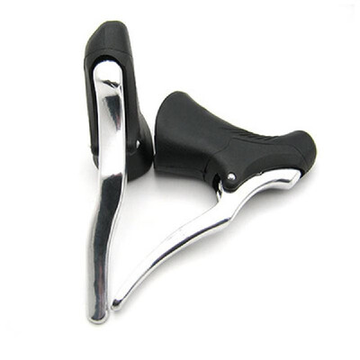 

1 Pair Aluminum Alloy Road Bike Drop Bar Brake Levers Anti-slip Cycle Brakes Handle