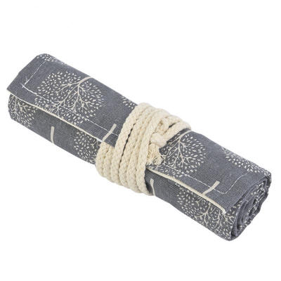 

Greensen Black Large Capacity Tree Pattern Colored Pencil Bag Canvas Pen Case School Supplies