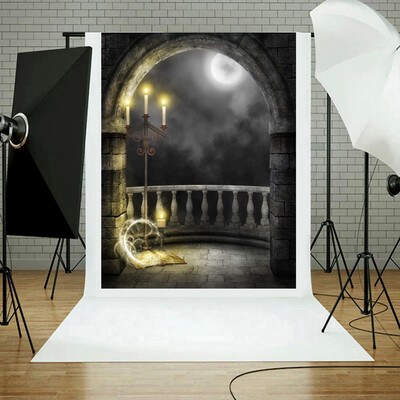 

Toponeto Halloween Backdrops Pumpkin Vinyl 3x5FT Lantern Background Photography Studio A