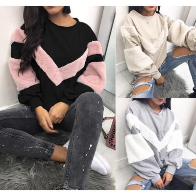 

Women Long Sleeve Hoodie Sweatshirt Sweater Casual Hooded Tops Jumper Pullover