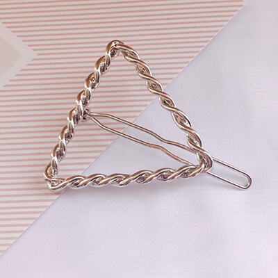 

WomenHair Barrette Clips Alloy Hollow Out Geometric Shaped Hairgrips Hair Pin Hair Accessories