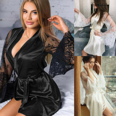 

Women Sexy Long Sleeve Lingerie Lace Babydoll Fashion Underwear Nightwear