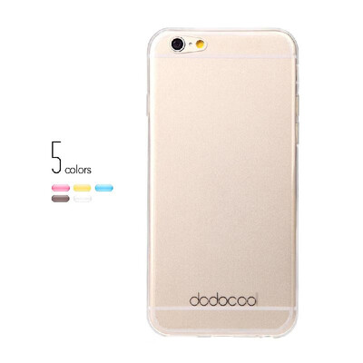 

dodocool Ultra Thin Slim Clear Transparent Soft TPU Back Case Cover Skin Protective Shell for 47 Apple iPhone 6 Gray
