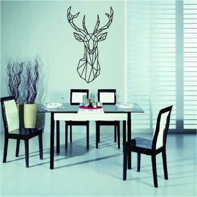 

〖Follure〗Deer Head DIY Originality TV Wall Bedroom Parlor Decorative Animal Wall Stick