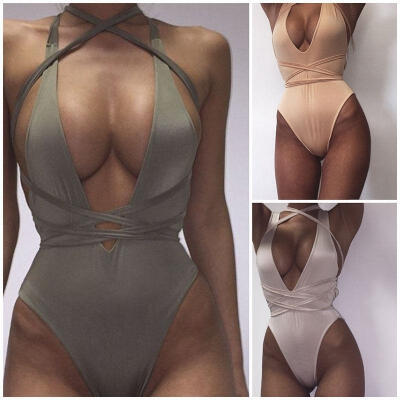 

Sexy Women&39s Swimwear One Piece Swimsuit Monokini Push Up Padded Bikini Bathing