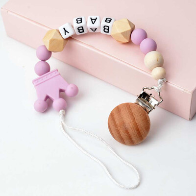 

New Pacifier Clips Pacifier Teething Baby Teeth Chain Clip Bead Dummy Holders