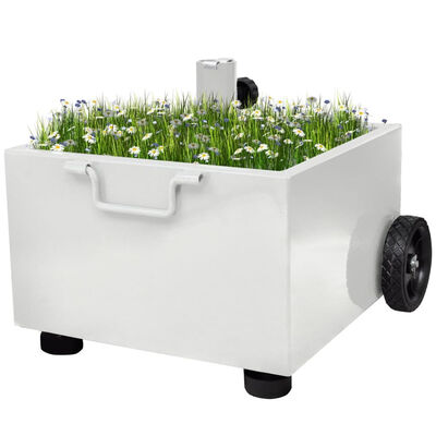 

Outdoor Umbrella Stand Plant Pot White