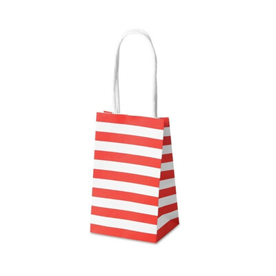 

FUNNYBUNNY 10pcs Wedding Birthday Decor Event Party Supplies Small Gift Bag with Handles Paper Gift Bag for Candy Jewelry Color