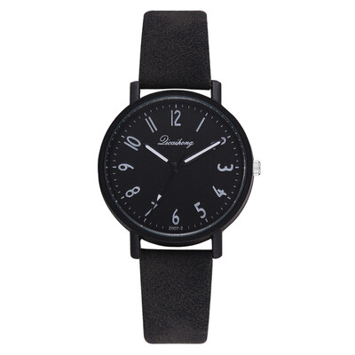 

New PU belt ladies solid color watch wish hot summer explosion retro quartz watch