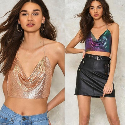 

Womens Casual Summer Tank Top Vest Blouse Sleeveless Crop Tops Shirt Beachwear