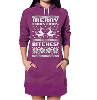 

Long hat long printed sweater