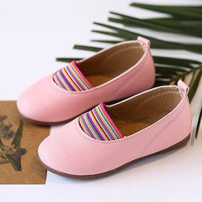 

Children Infant Kids Girls Solid Leather Princess Single Dance Lazy Casual Shoes