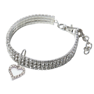 

Bling Rhinestone Dog Necklace Collar Crystal Collars Pendant for Pet Puppy Cat Girl Jeweled Necklace