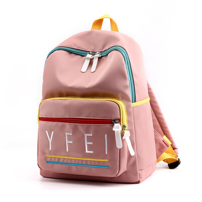 

Tailored Students Backpack Large Capacity Alphabet Bag Fashion Travel College Backpack