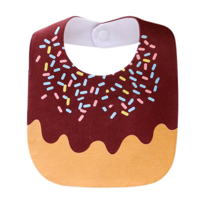 

3020cm Fruit Pattern Baby Bib Newborn Cotton Waterproof Bib Saliva Towel Children Eating Pocket