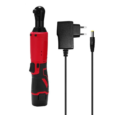 

12V Lithium Battery Rechargeable Electric Wrench Portable Multifunctional Cordless 38 Inch Ratchet Wrench 90 Degree Power Tool Wr