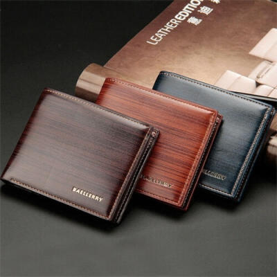 

Men PU Leather Wallet Pocket Coin Card Money Holder Clutch Bifold Slim Purse