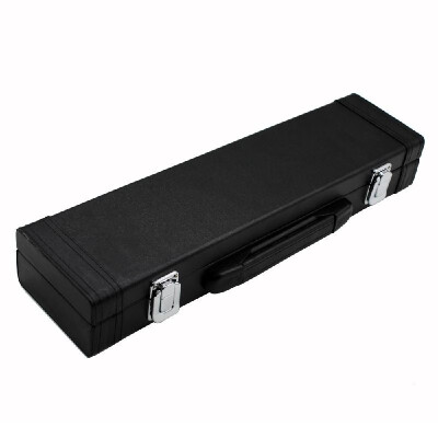 

Portable Gig Bag Box Leather for Western Concert Flute with Buckle Foam Cotton Padded