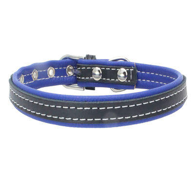 

Dog Collars Adjustable Cow Leather Dog Pet Cat Puppy Collar Safety Neck Buckle Strap 6 Colors