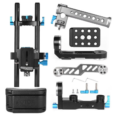 

FOTGA DP500III 2 in 1 Standard Rosette ENG Handle Cage Shoulder Rig Including Shoulder Pad Handgrip Baseplate 15mm Rod Rai