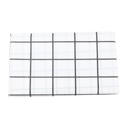 

Greensen PVC Oil Proof Dining Kitchen Tablecloth End Table Cloth Cover Protector Black&White Plaid Print