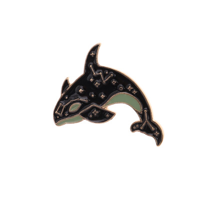 

Women Dolphin Eye Film Badge Hard Enamel Cartoon Lapel Pins Jewelry Brooches
