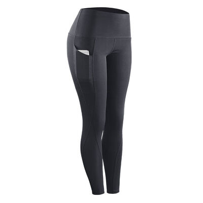 

High Elastic Leggings Pant Women Solid Stretch Compression Sportswear Casual Yoga Jogging Leggings Pants With Pocket