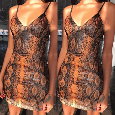 

2019 New Fashion Women Dress Spaghetti Strap Sleeveless Mini Dress Slim Dress Cocktail Party Dress Summer Dress -XL